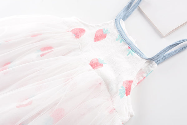 Anastasia Strawberry Tulle Dress